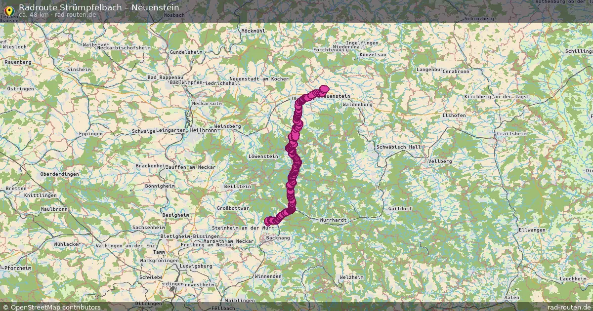 Radtour Strümpfelbach – Neuenstein