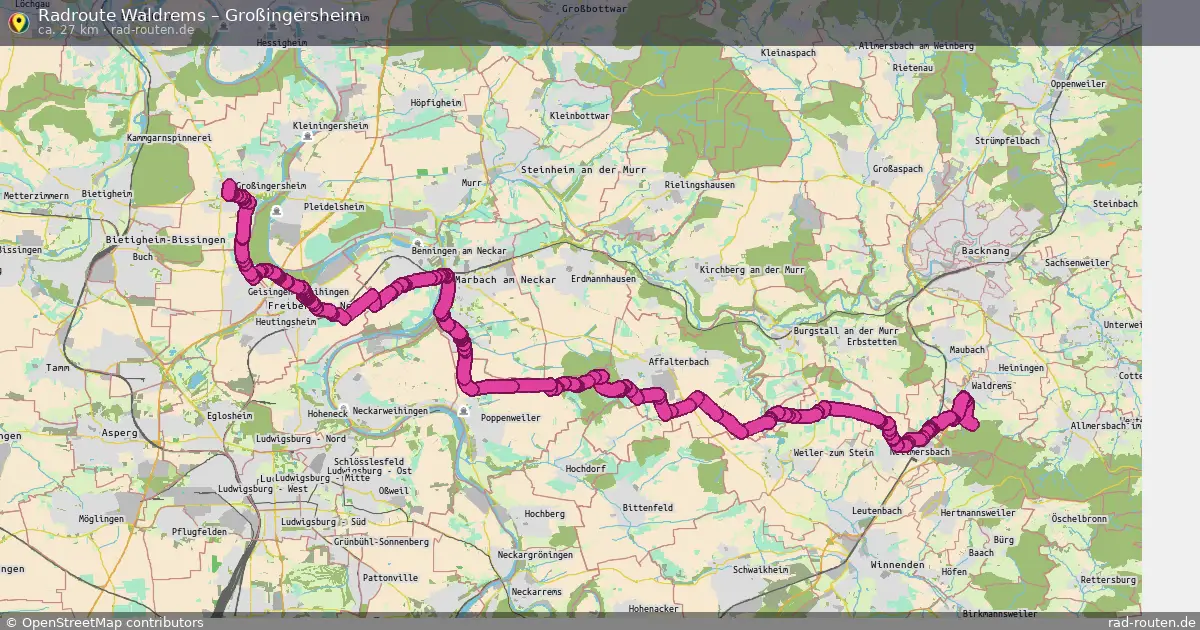 Radtour Waldrems – Großingersheim