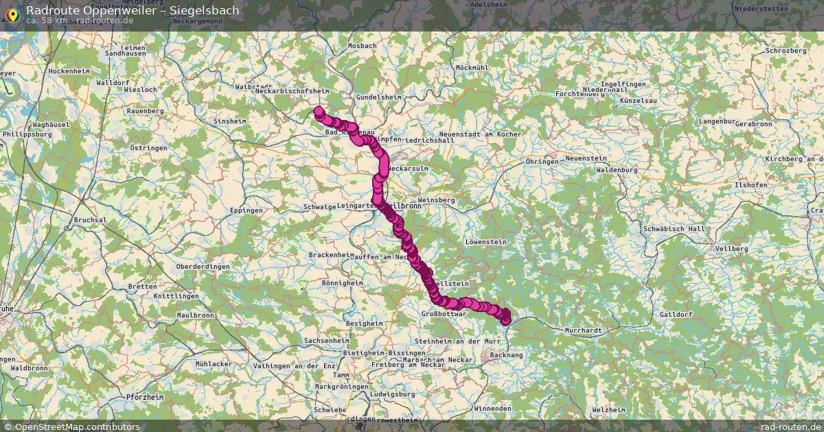 Radtour Oppenweiler – Siegelsbach
