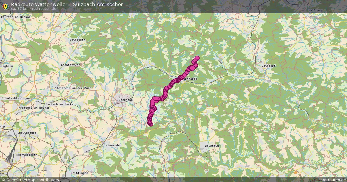 Radtour Wattenweiler – Sulzbach Am Kocher