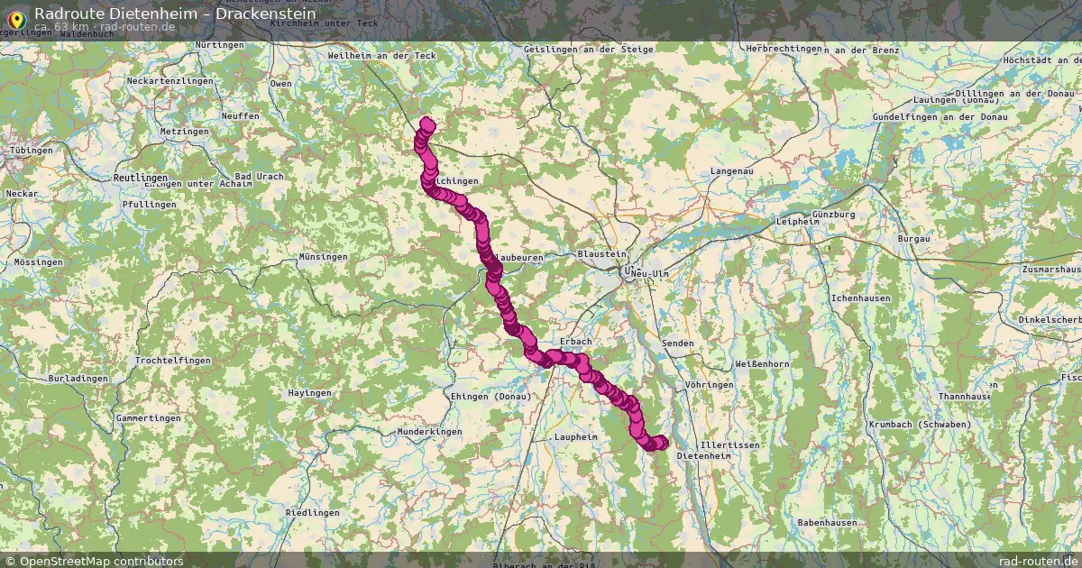 Radtour Dietenheim – Drackenstein