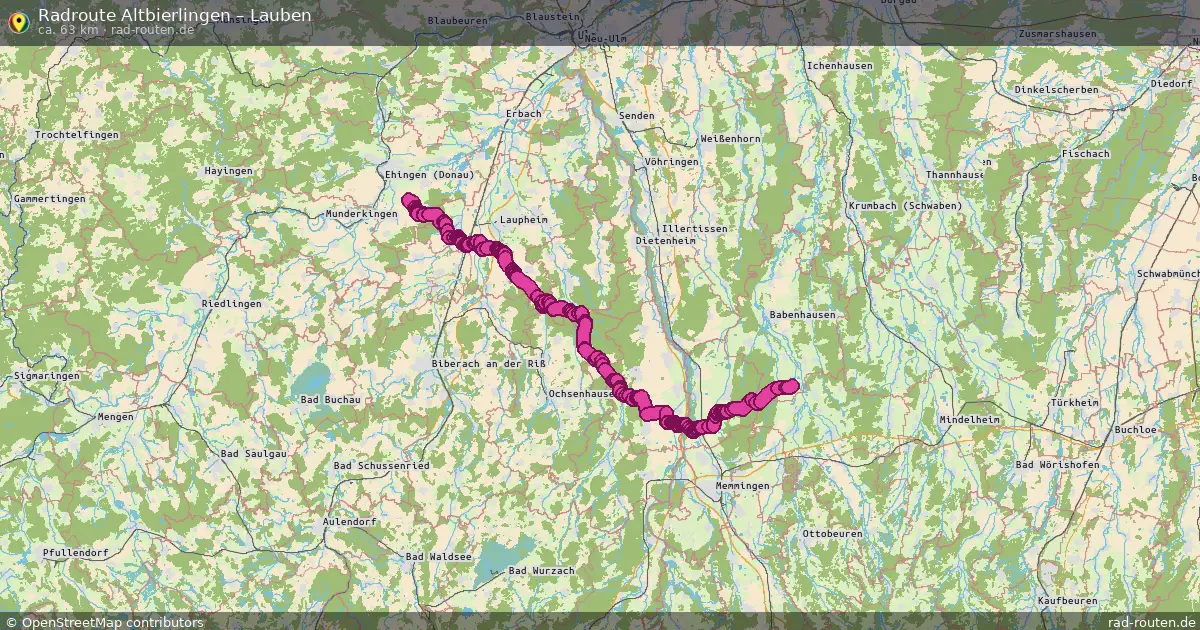 Radtour Altbierlingen – Lauben