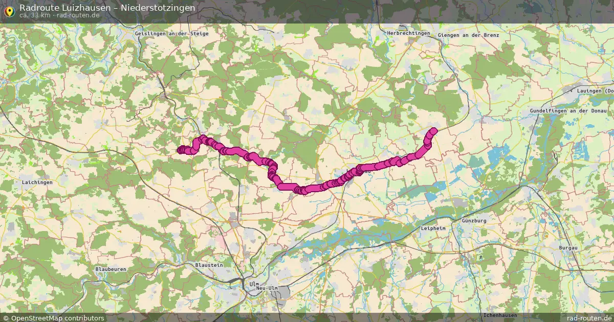 Radtour Luizhausen – Niederstotzingen