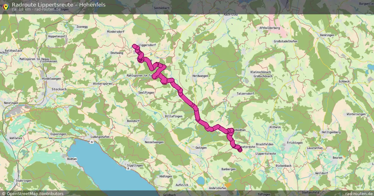 Radtour Lippertsreute – Hohenfels