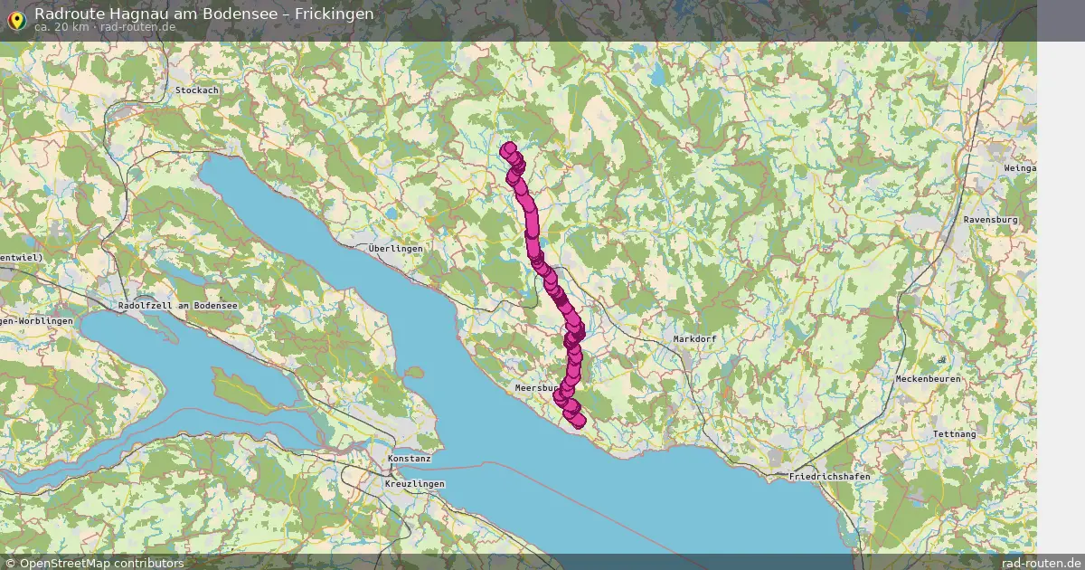 Fahrradroute Hagnau Am Bodensee – Frickingen