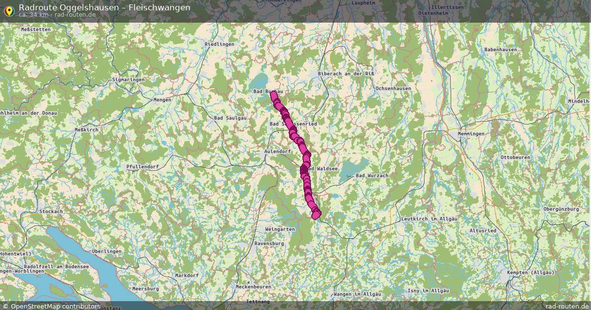Fahrradroute Oggelshausen – Herlazhofen