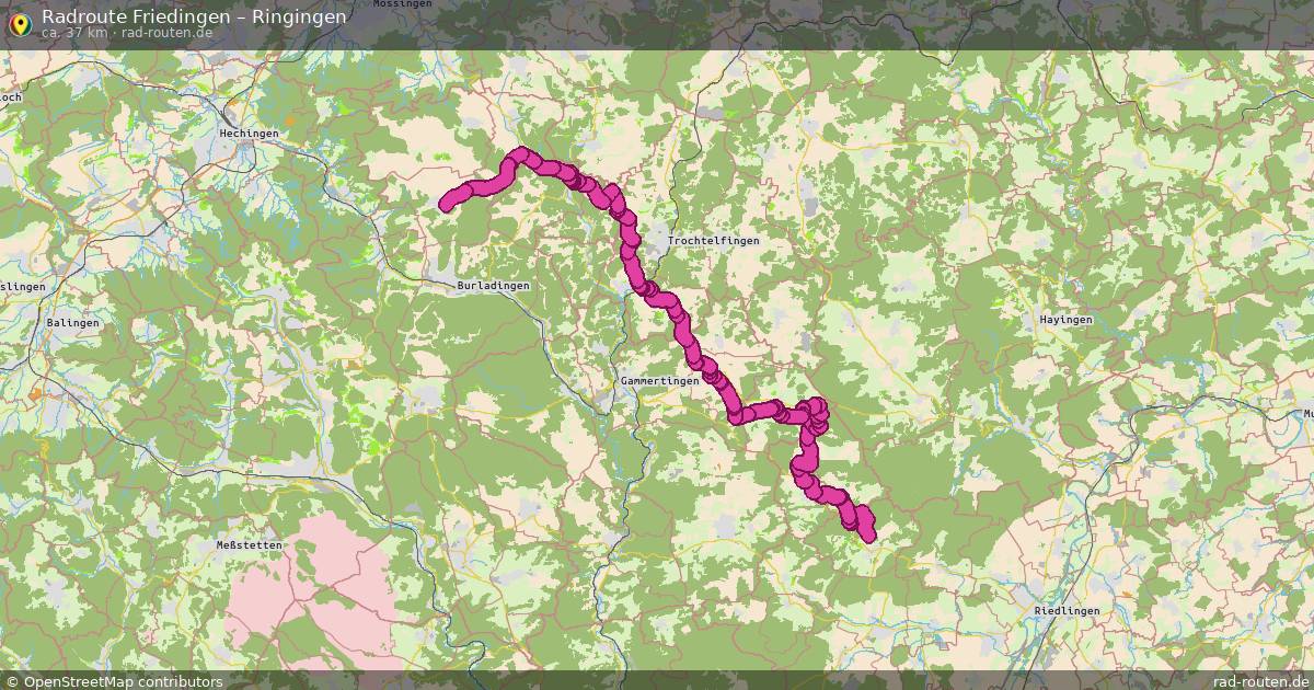 Fahrradroute Friedingen – Ringingen
