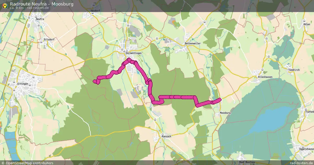 Radtour Neufra – Moosburg