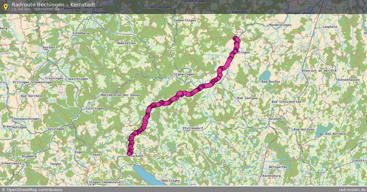 Radtour Bechingen – Kernstadt