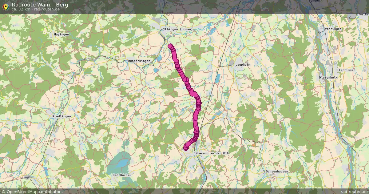 Radtour Wain – Berg