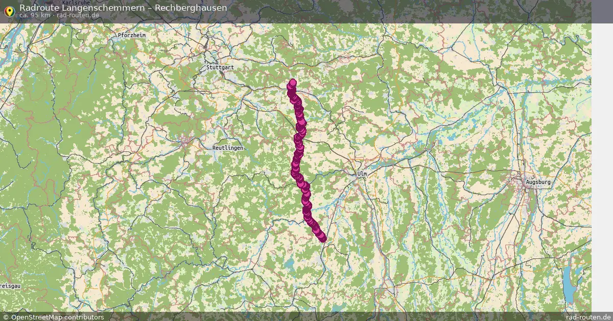 Fahrradroute Langenschemmern – Rechberghausen