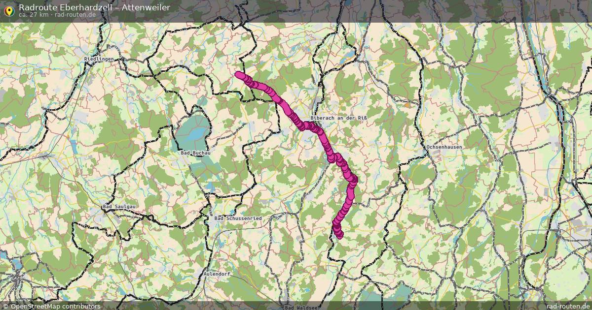 Fahrradroute Eberhardzell – Attenweiler