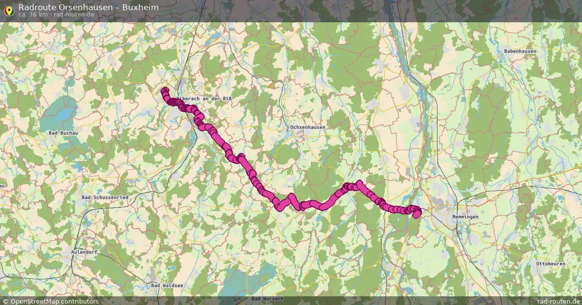 Radtour Erlenmoos – Buxheim