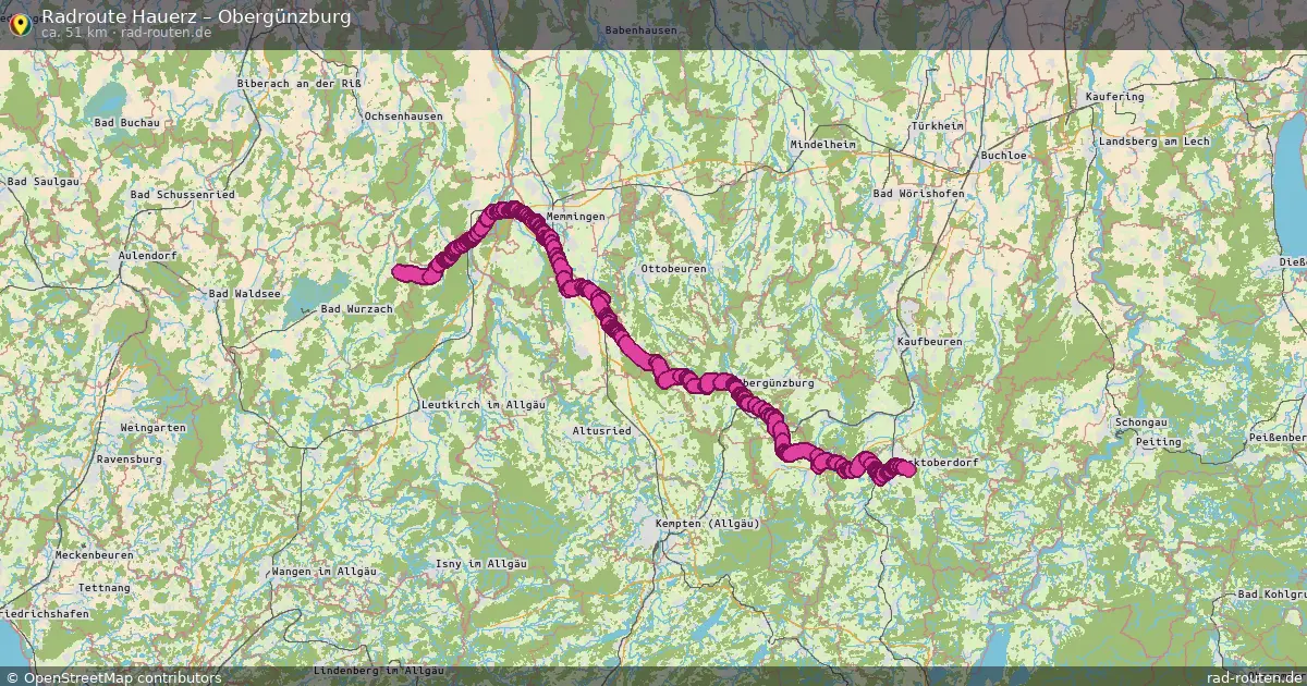 Radtour Hauerz – Obergünzburg