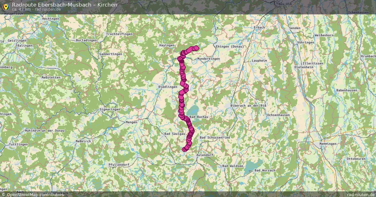 Radtour Ebersbach-Musbach – Kirchen