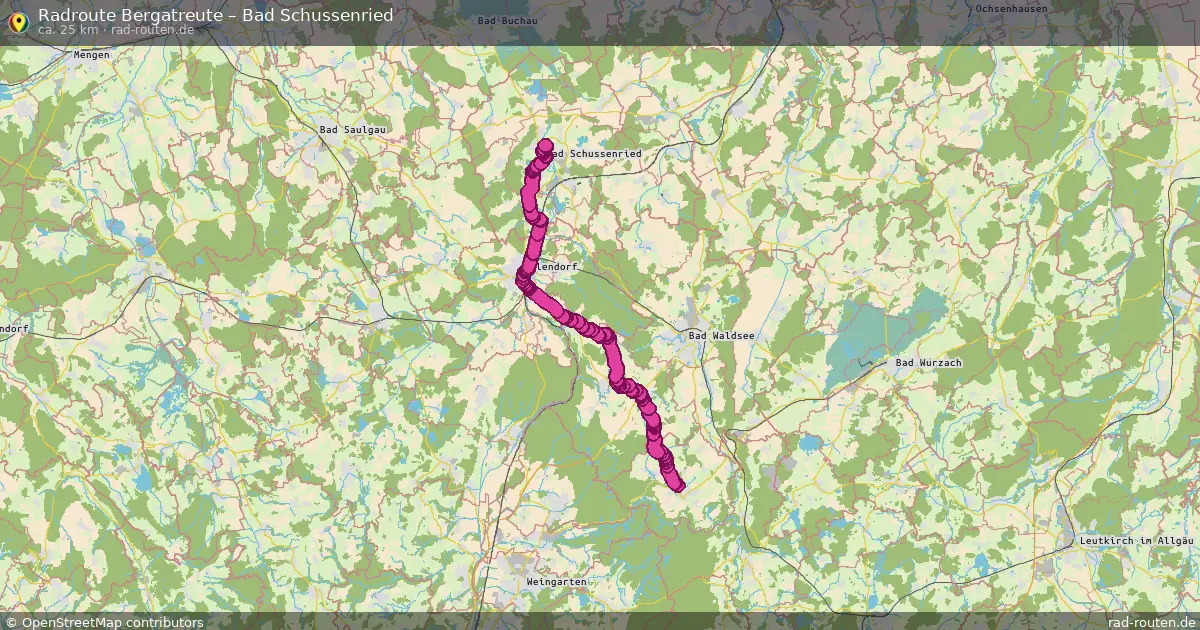 Radtour Bergatreute – Bad Schussenried