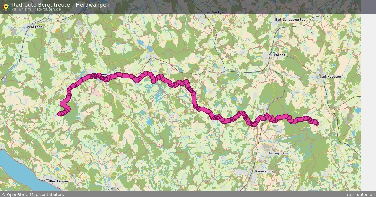 Fahrradroute Bergatreute – Herdwangen