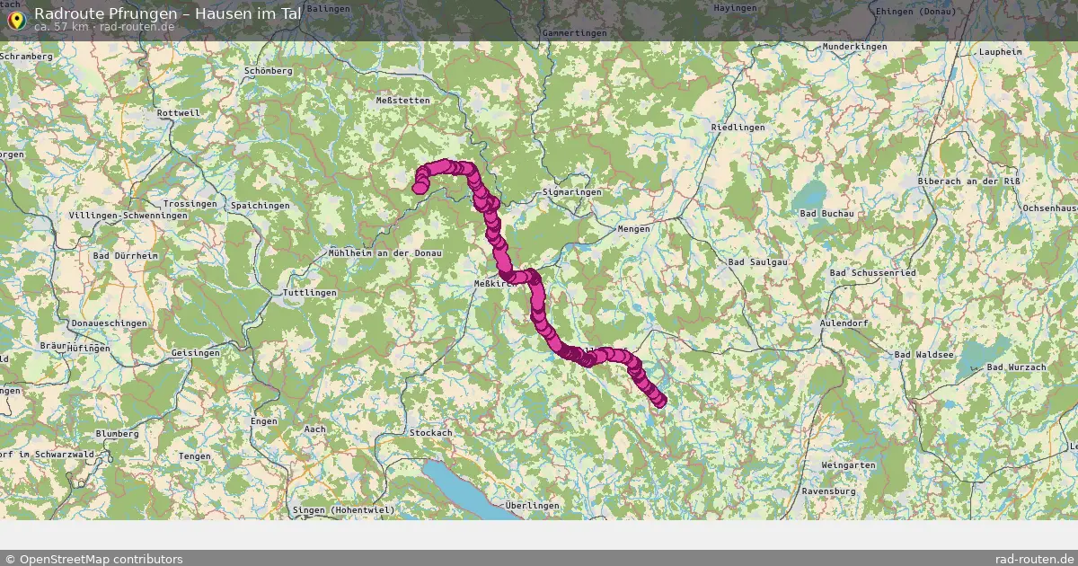 Radtour Pfrungen – Hausen Im Tal