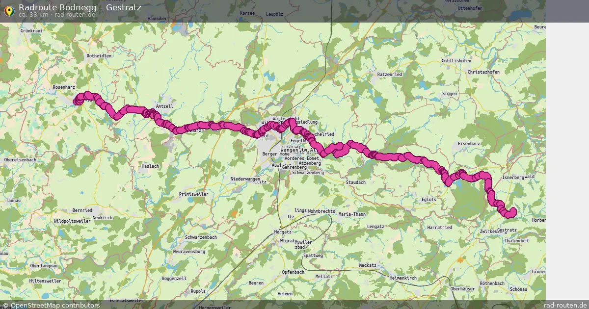 Radtour Bodnegg – Gestratz
