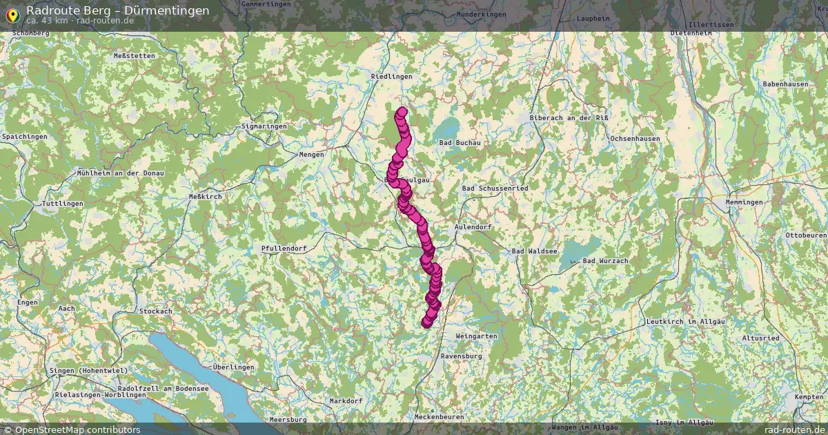Radtour Berg – Dürmentingen