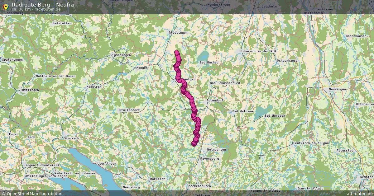 Radtour Berg – Neufra