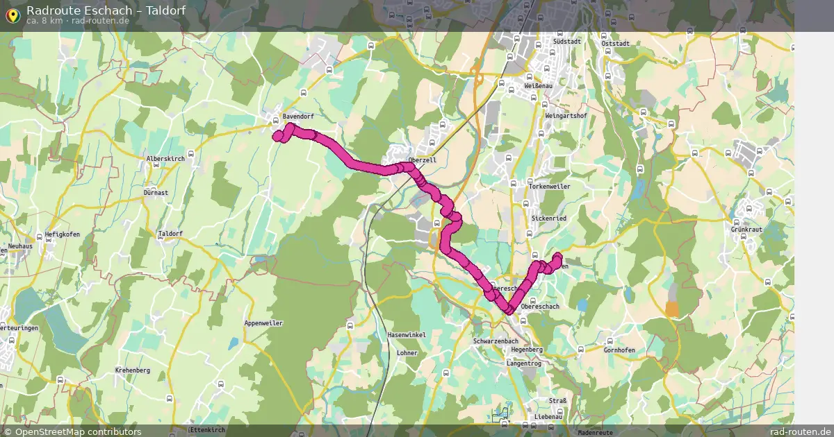 Radtour Eschach – Taldorf