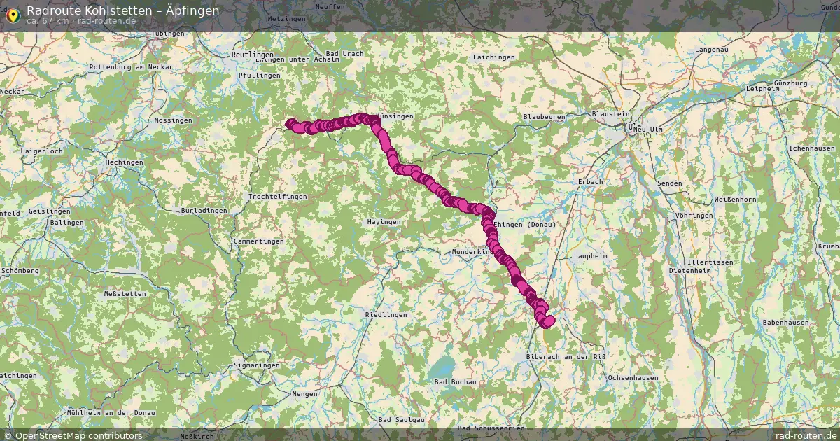 Radtour Kohlstetten – Äpfingen