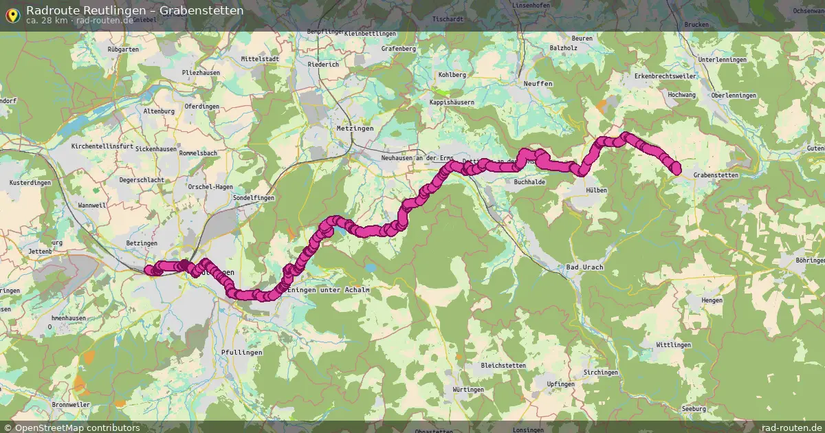 Radtour Reutlingen – Grabenstetten