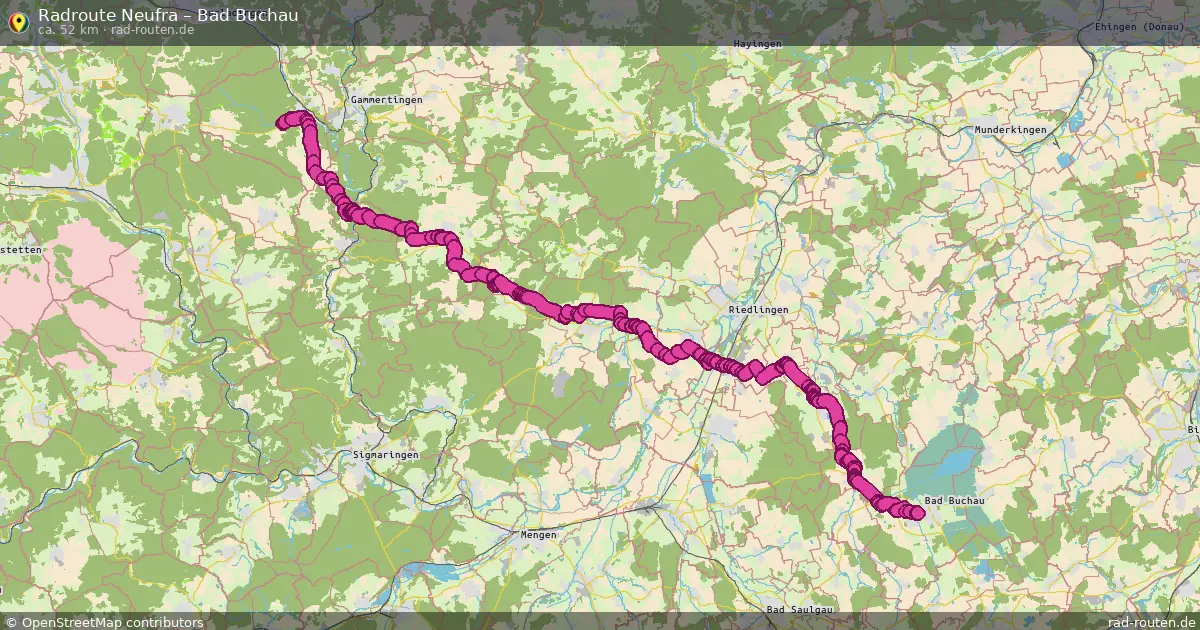 Fahrradroute Neufra – Bad Buchau