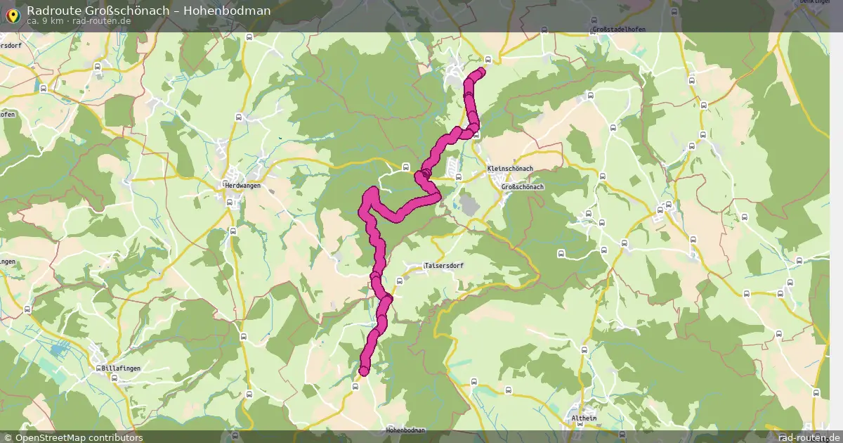 Radtour Großschönach – Hohenbodman