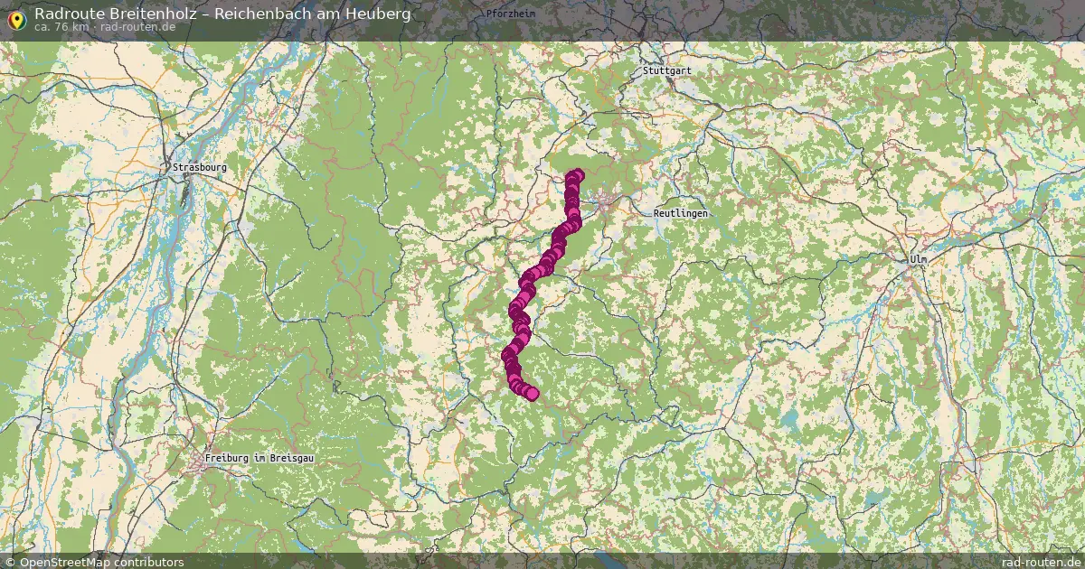 Radtour Breitenholz – Reichenbach Am Heuberg