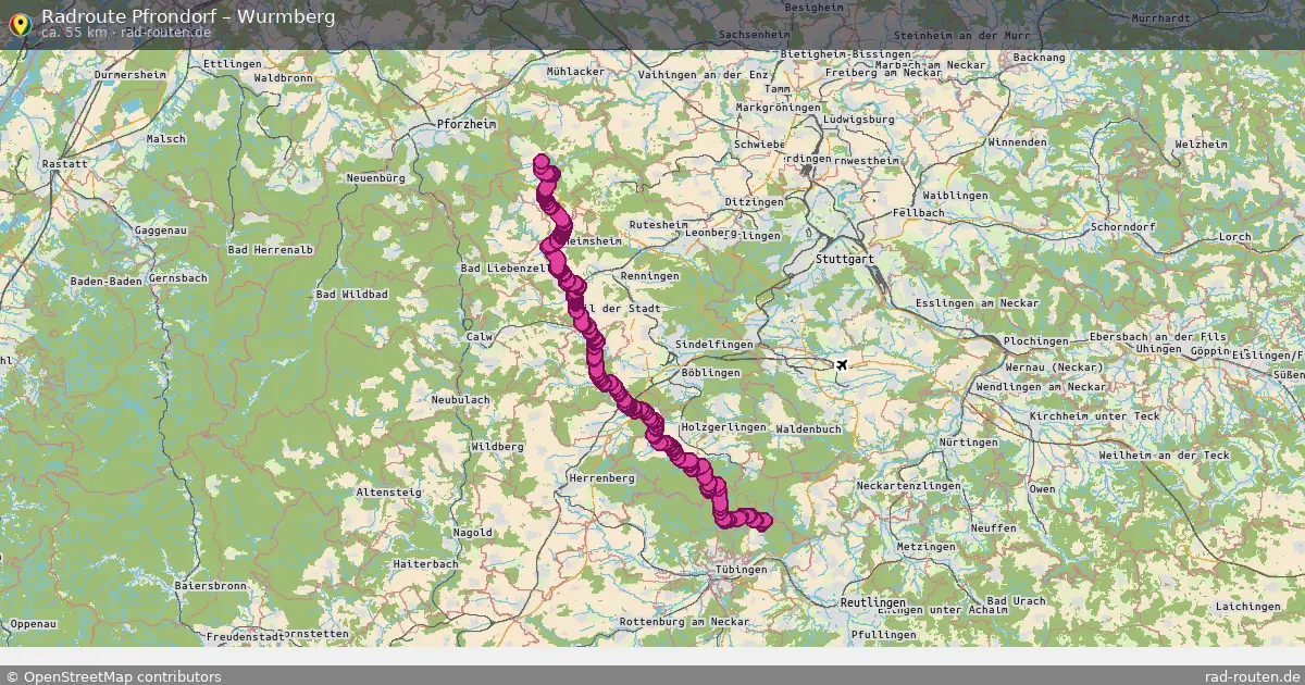 Radtour Pfrondorf – Wurmberg