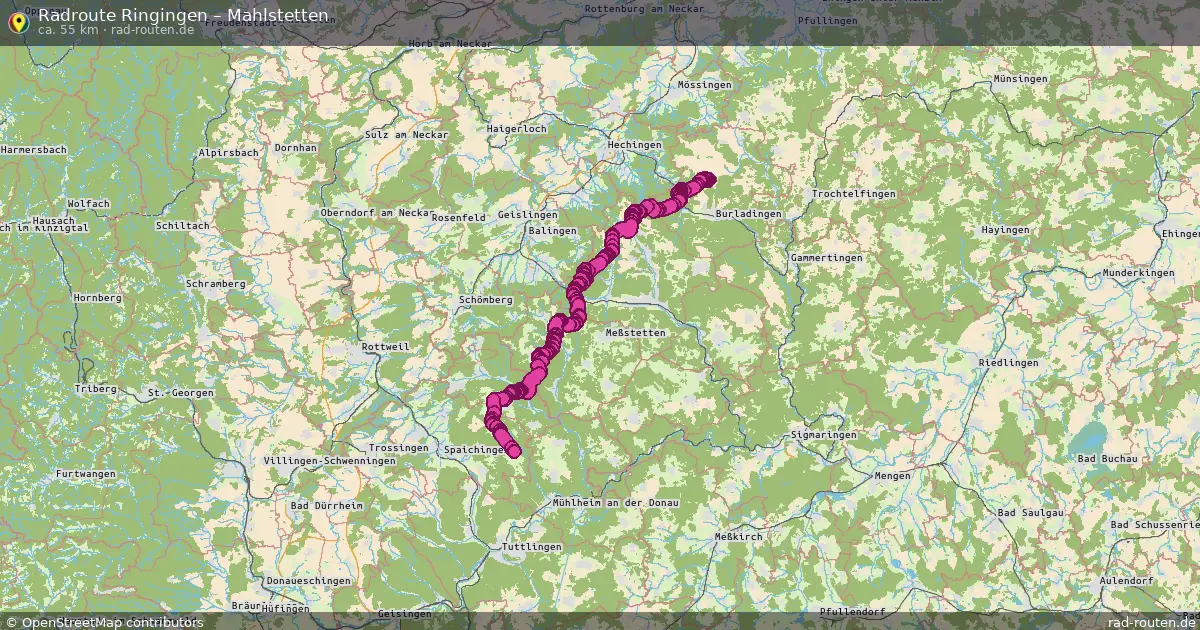 Fahrradroute Ringingen – Mahlstetten
