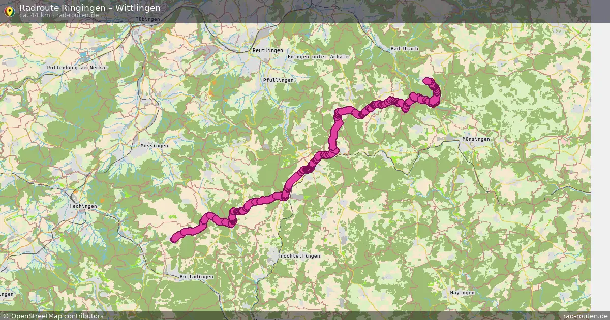 Fahrradroute Ringingen – Wittlingen