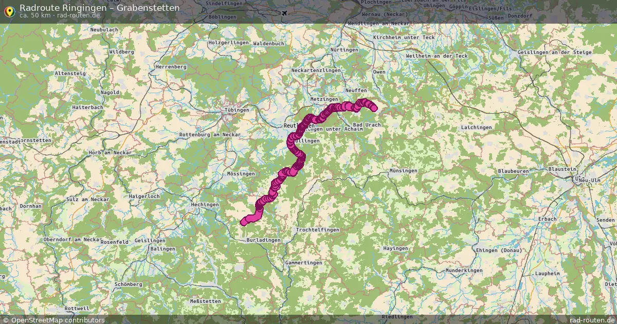 Fahrradroute Ringingen – Grabenstetten