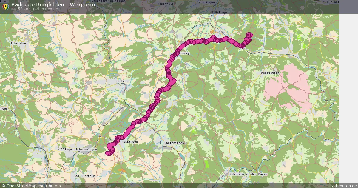 Radtour Burgfelden – Weigheim