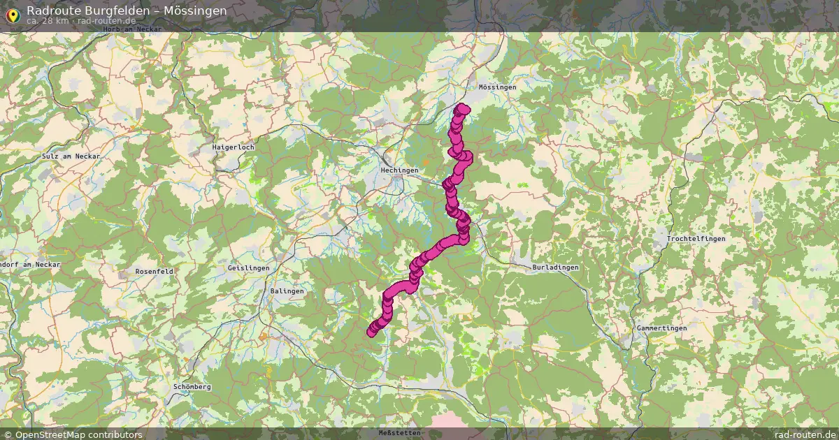 Radtour Burgfelden – Mössingen