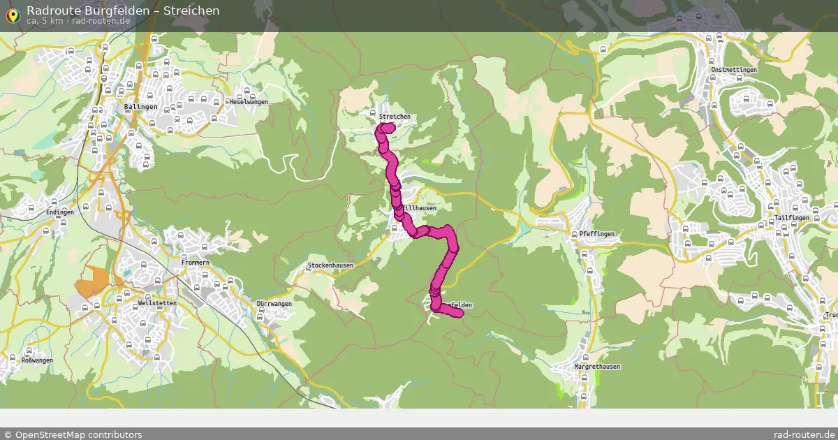 Radtour Burgfelden – Streichen