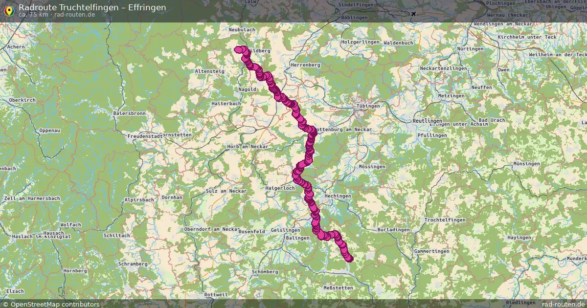 Radtour Truchtelfingen – Effringen