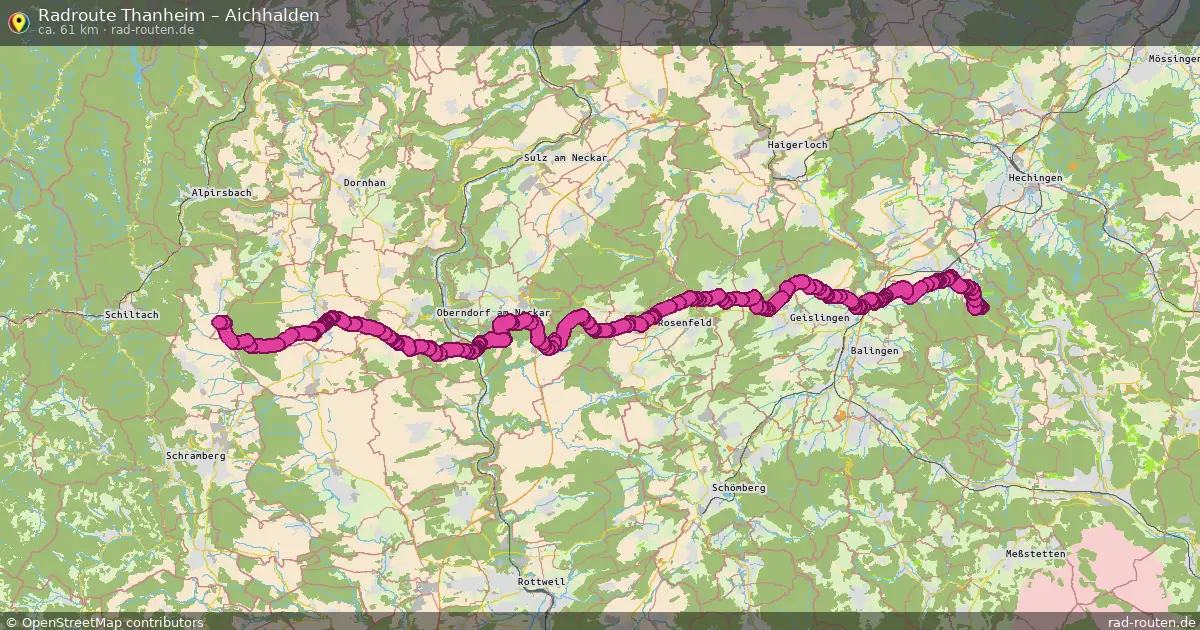 Radtour Thanheim – Aichhalden