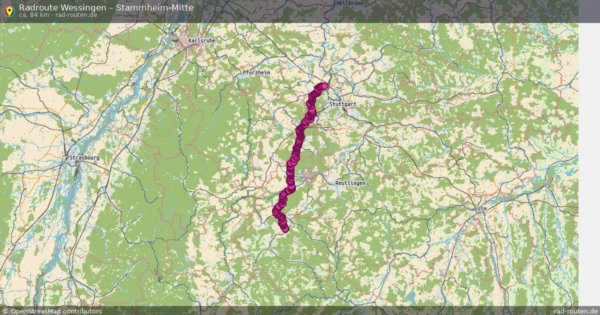 Radtour Wessingen – Stammheim-Mitte