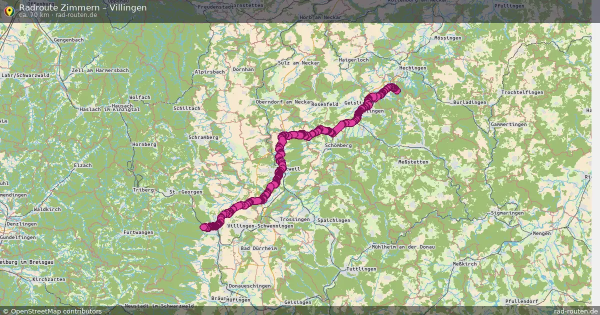 Radtour Zimmern – Villingen