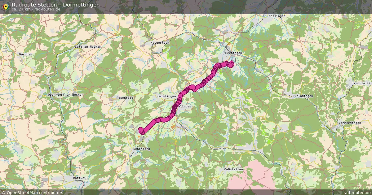 Radtour Stetten – Dormettingen