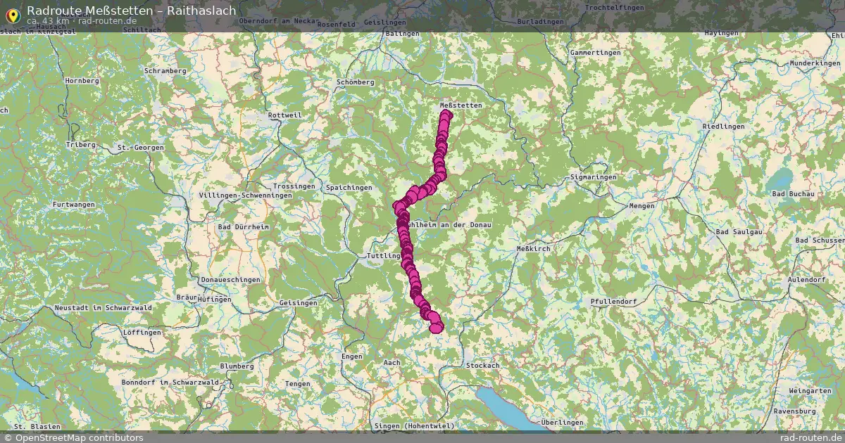 Radtour Meßstetten – Raithaslach