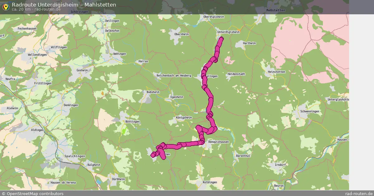 Radtour Unterdigisheim – Mahlstetten