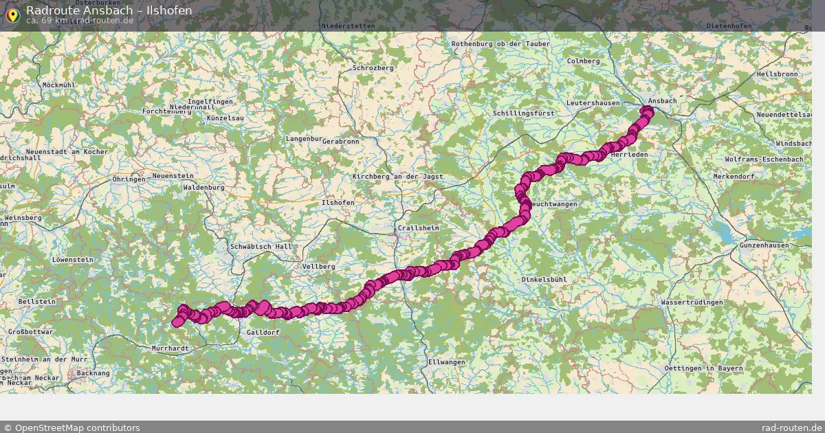 Radtour Ansbach – Schrozberg