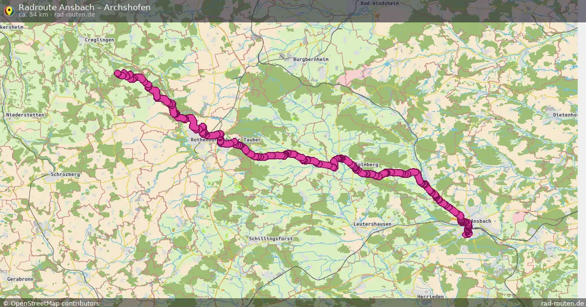 Radtour Ansbach – Archshofen