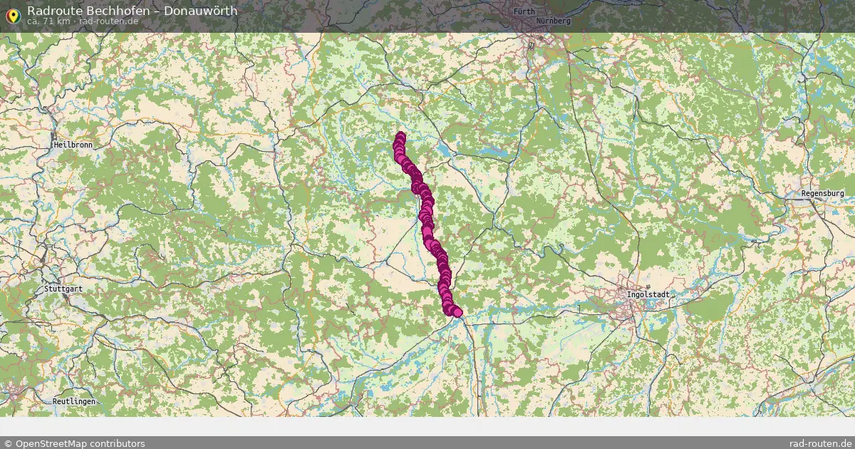 Radtour Bechhofen – Donauwörth