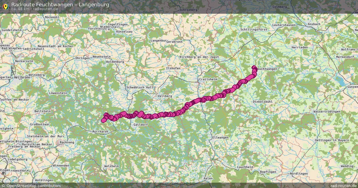Radtour Feuchtwangen – Laufen Am Kocher