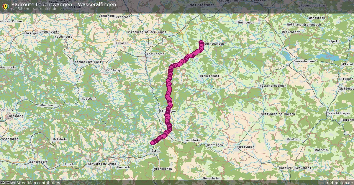 Radtour Feuchtwangen – Wasseralfingen